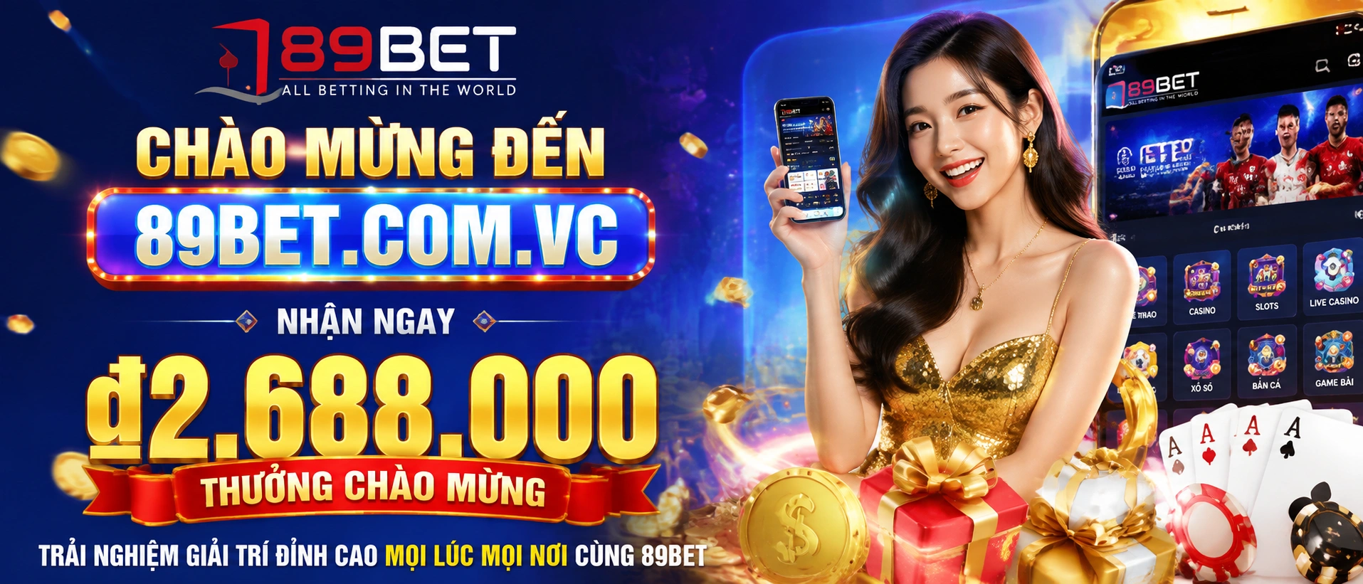 89BET giao diện game và danh mục nổi bật