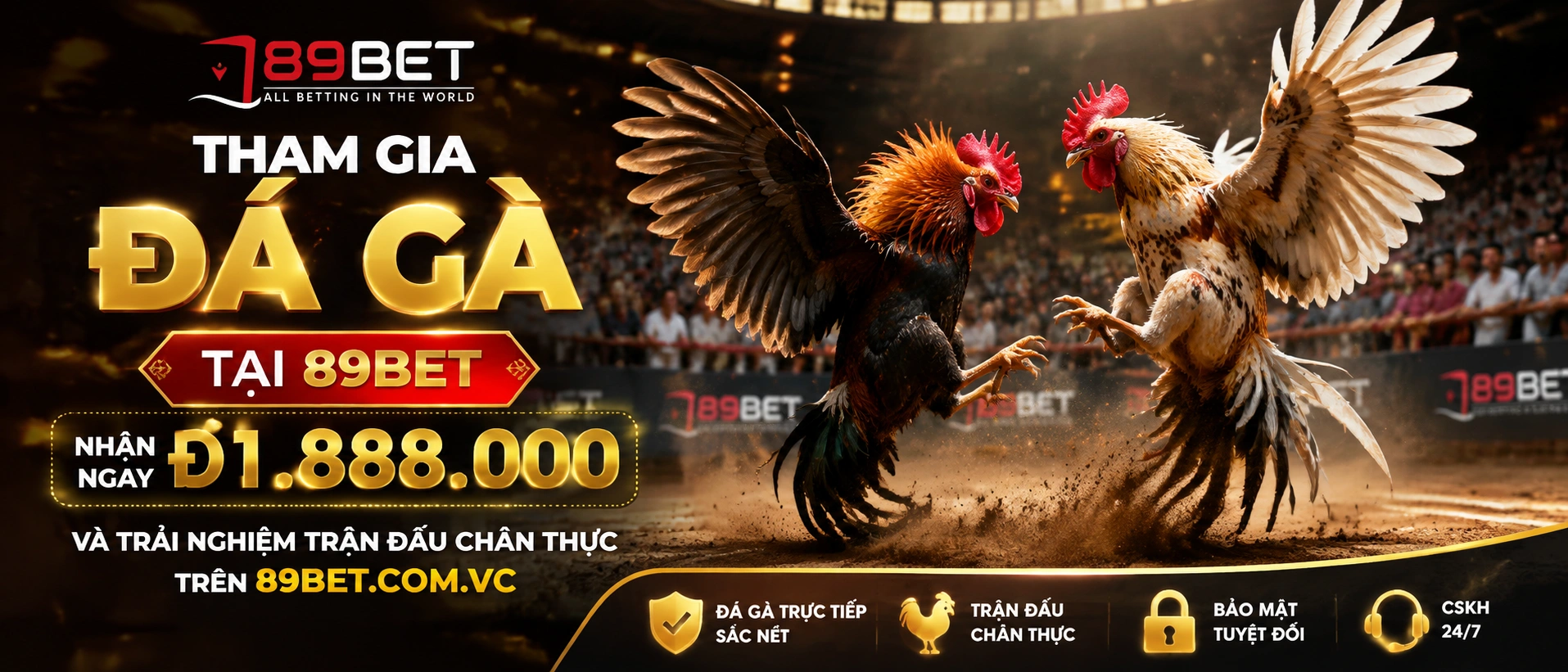 Danh mục cựa sắt trên giao diện mobile 89BET