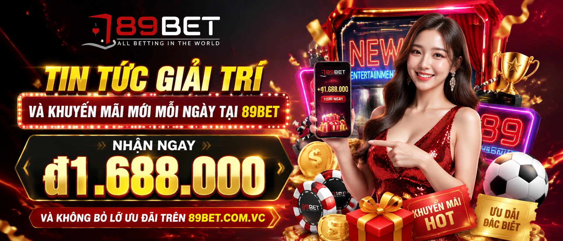 Gói chào mừng 89BET cho tài khoản mới