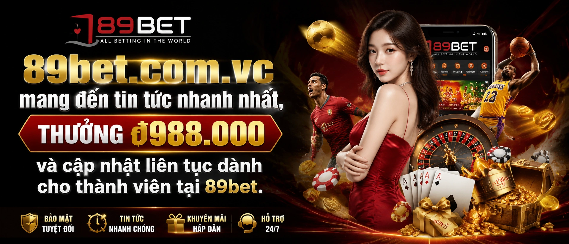 89BET cập nhật tin mới về vận hành và ưu đãi