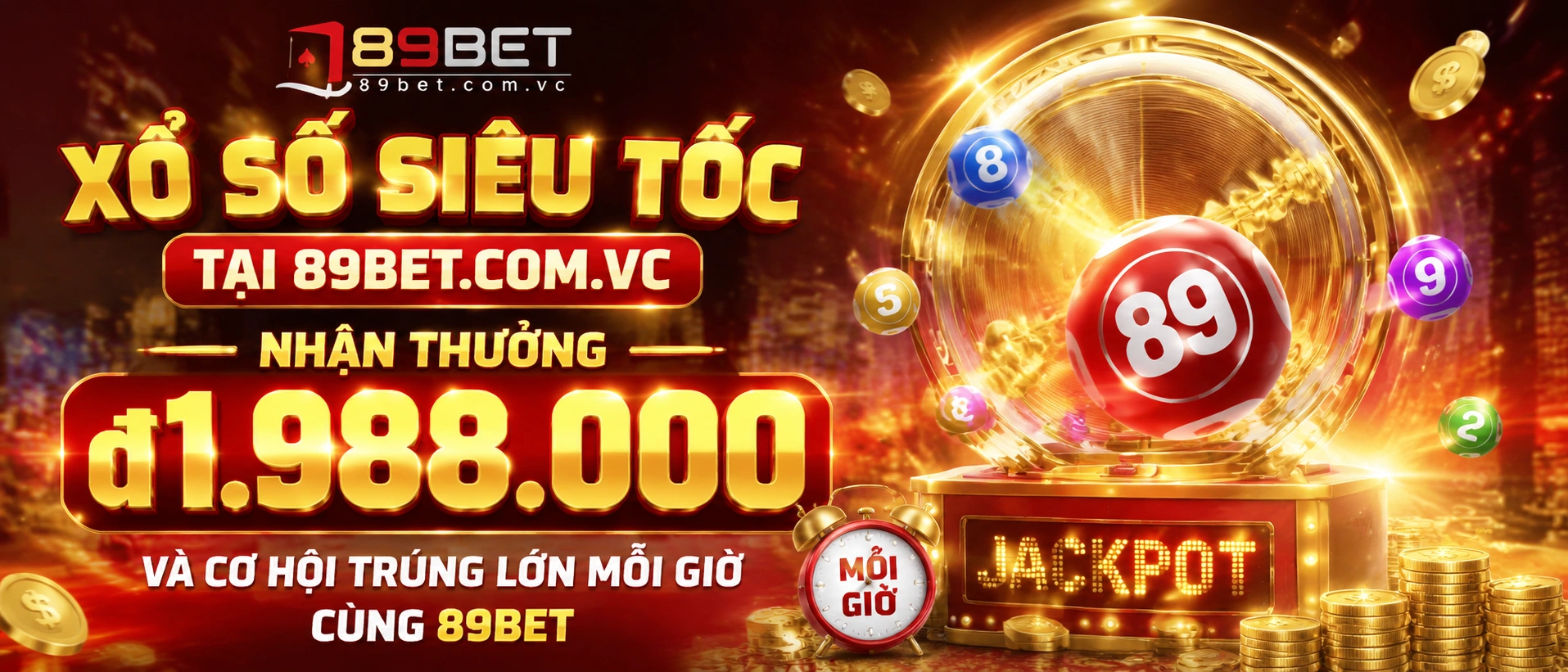 Giao diện trung tâm dữ liệu xổ số 89BET
